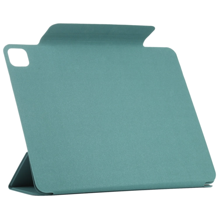 For iPad Pro 11 2024 Double-sided Clip Fixed Buckle Magnetic PU Leather Smart Tablet Case(Green) - iPad Pro 11 2024 Cases by PMC TechLife | Online Shopping South Africa | PMC TechLife | Buy Now Pay Later Mobicred