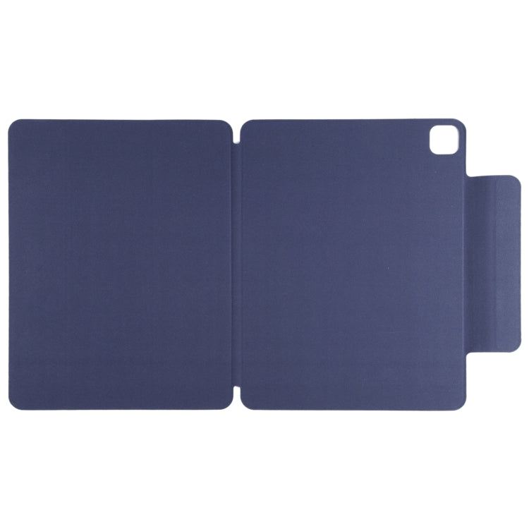 For iPad Pro 11 2024 Double-sided Clip Fixed Buckle Magnetic PU Leather Smart Tablet Case(Dark Blue) - iPad Pro 11 2024 Cases by PMC TechLife | Online Shopping South Africa | PMC TechLife | Buy Now Pay Later Mobicred