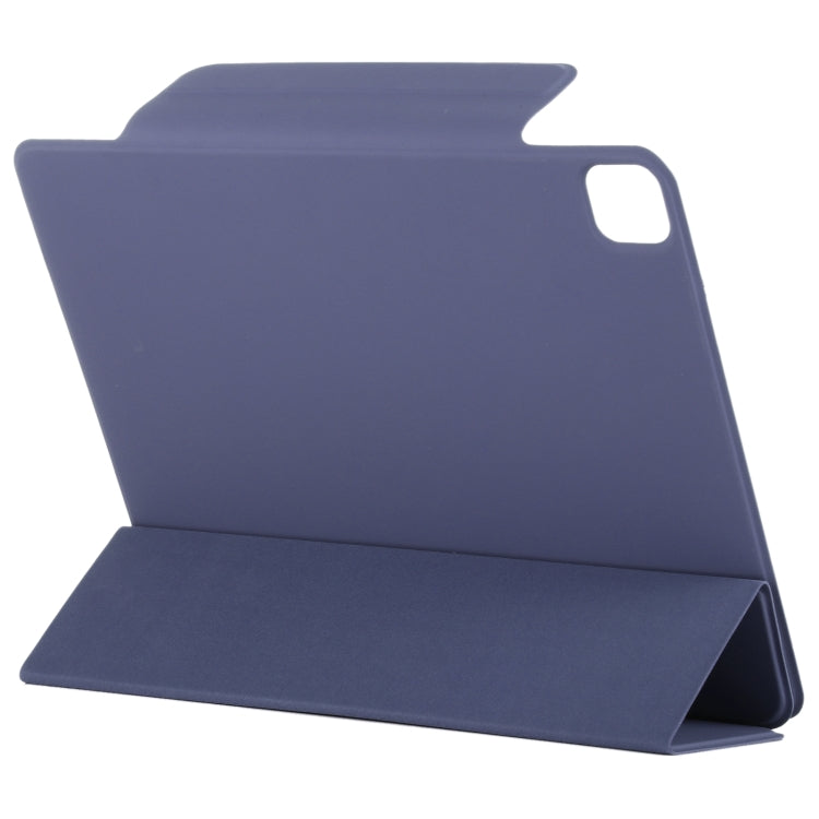 For iPad Pro 11 2024 Double-sided Clip Fixed Buckle Magnetic PU Leather Smart Tablet Case(Dark Blue) - iPad Pro 11 2024 Cases by PMC TechLife | Online Shopping South Africa | PMC TechLife | Buy Now Pay Later Mobicred