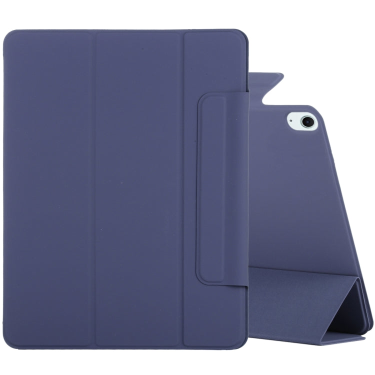 For iPad Air 13 2024 Double-sided Clip Fixed Buckle Magnetic PU Leather Smart Tablet Case(Dark Blue) - iPad Air 13 2024 Cases by PMC TechLife | Online Shopping South Africa | PMC TechLife | Buy Now Pay Later Mobicred