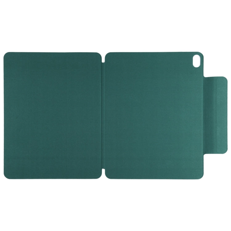 For iPad Air 13 2024 Double-sided Clip Fixed Buckle Magnetic PU Leather Smart Tablet Case(Dark Green) - iPad Air 13 2024 Cases by PMC TechLife | Online Shopping South Africa | PMC TechLife | Buy Now Pay Later Mobicred