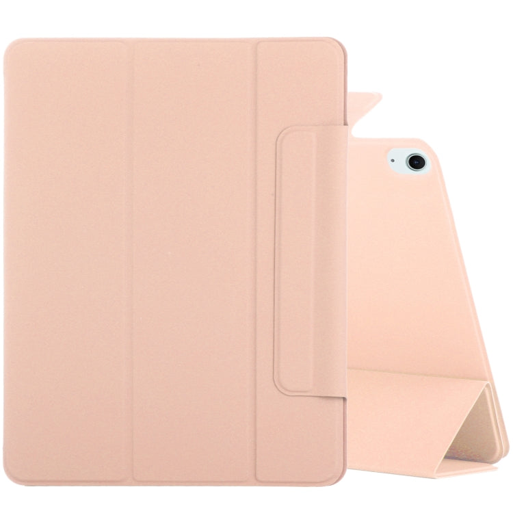 For iPad Air 13 2025 / 2024 Double-sided Clip Fixed Buckle Magnetic PU Leather Smart Tablet Case(Gold) - iPad Air 13 2025 / 2024 Cases by PMC TechLife | Online Shopping South Africa | PMC TechLife | Buy Now Pay Later Mobicred
