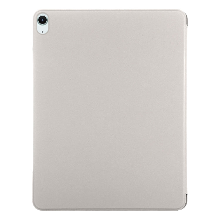 For iPad Air 13 2024 Double-sided Clip Fixed Buckle Magnetic PU Leather Smart Tablet Case(Grey) - iPad Air 13 2024 Cases by PMC TechLife | Online Shopping South Africa | PMC TechLife | Buy Now Pay Later Mobicred