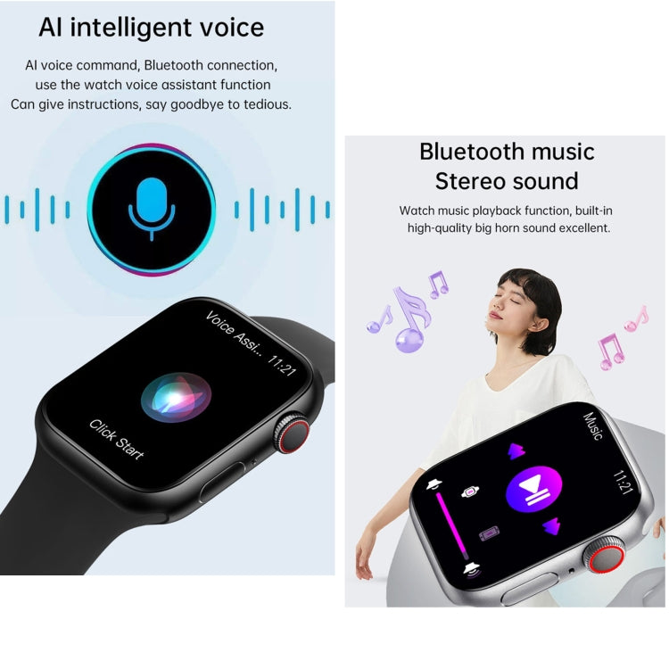 WS11 MAX 2.2 inch Fitness Sport Smart Watch, Support Bluetooth Call / Sleep / Blood Oxygen / Heart Rate / Blood Pressure Health Monitor(Black) - Smart Watches by PMC TechLife | Online Shopping South Africa | PMC TechLife | Buy Now Pay Later Mobicred