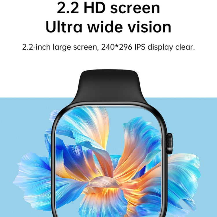 WS11 MAX 2.2 inch Fitness Sport Smart Watch, Support Bluetooth Call / Sleep / Blood Oxygen / Heart Rate / Blood Pressure Health Monitor(Black) - Smart Watches by PMC TechLife | Online Shopping South Africa | PMC TechLife | Buy Now Pay Later Mobicred