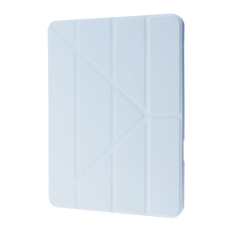 For iPad Air 11 2025 / 2024 Deformation Transparent Acrylic Leather Tablet Case(Light Blue) - iPad Air 11 2025 / 2024 Cases by PMC TechLife | Online Shopping South Africa | PMC TechLife | Buy Now Pay Later Mobicred
