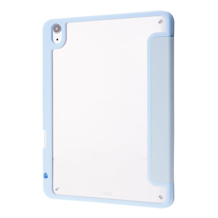For iPad Air 11 2025 / 2024 Deformation Transparent Acrylic Leather Tablet Case(Light Blue) - iPad Air 11 2025 / 2024 Cases by PMC TechLife | Online Shopping South Africa | PMC TechLife | Buy Now Pay Later Mobicred