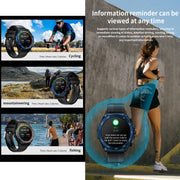 LC18 1.53 inch IP67 BT5.0 Sport Smart Watch with Earbuds, Support Bluetooth Call / Sleep / Blood Oxygen / Heart Rate / Blood Pressure Health Monitor(Black)