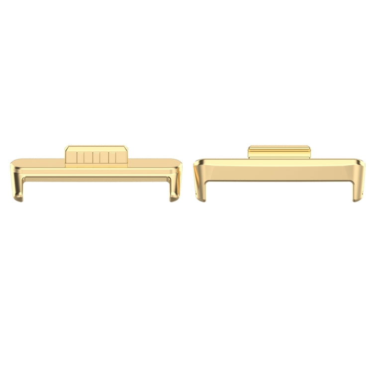 For Huawei Watch Fit3 20mm 1 Pair Stainless Steel Metal Watch Band Connector(Gold) - free shipping - PMC Jewellery - Order now!