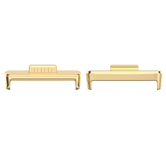 For Huawei Watch Fit3 20mm 1 Pair Stainless Steel Metal Watch Band Connector(Gold) - free shipping - PMC Jewellery - Order now!