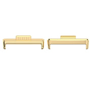 For Huawei Watch Fit3 20mm 1 Pair Stainless Steel Metal Watch Band Connector(Gold)