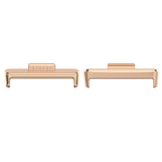 For Huawei Watch Fit3 20mm 1 Pair Stainless Steel Metal Watch Band Connector(Rose Gold)