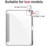 For iPad Pro 11 2024 Acrylic 3-folding Smart Leather Tablet Case(Gray)
