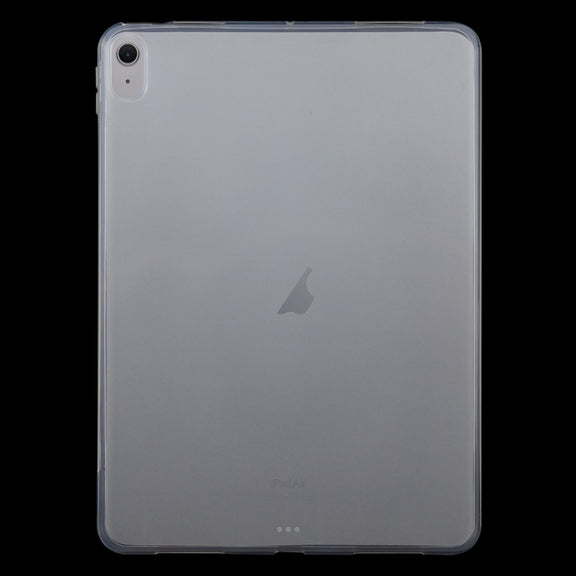 For iPad Air 11 2025 / 2024 / 5 / 4 0.75mm Shockproof Outside Glossy Inside Frosted TPU Tablet Case(Transparent)