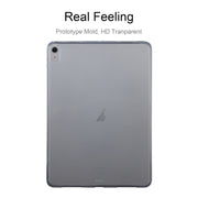 For iPad Air 11 2025 / 2024 / 5 / 4 0.75mm Shockproof Outside Glossy Inside Frosted TPU Tablet Case(Transparent)