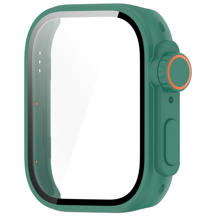 For Huawei Watch Fit3 PC + Tempered Glass Film Full Coverage Watch Protective Case(Green) - Watch Cases by PMC TechLife | Online Shopping South Africa | PMC TechLife | Buy Now Pay Later Mobicred