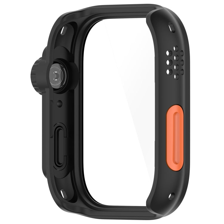 For Huawei Watch Fit3 PC + Tempered Glass Film Full Coverage Watch Protective Case(Black) - Watch Cases by PMC TechLife | Online Shopping South Africa | PMC TechLife | Buy Now Pay Later Mobicred