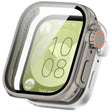 For Huawei Watch Fit3 PC + Tempered Glass Film Full Coverage Watch Protective Case(Titanium Color) - Watch Cases by PMC TechLife | Online Shopping South Africa | PMC TechLife | Buy Now Pay Later Mobicred