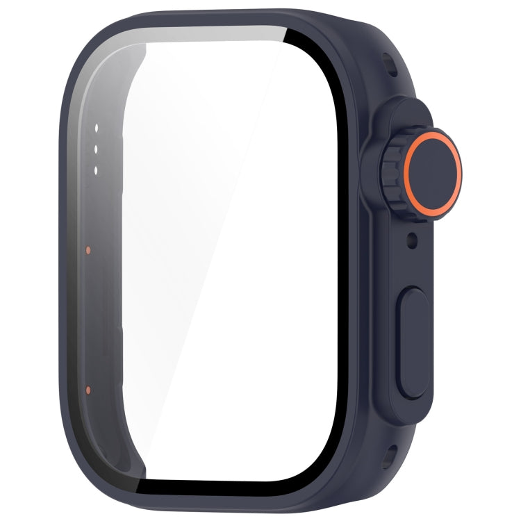 For Huawei Watch Fit3 PC + Tempered Glass Film Full Coverage Watch Protective Case(Midnight Blue)