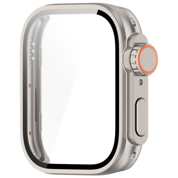For Huawei Watch Fit3 PC + Tempered Glass Film Full Coverage Watch Protective Case(Starlight)