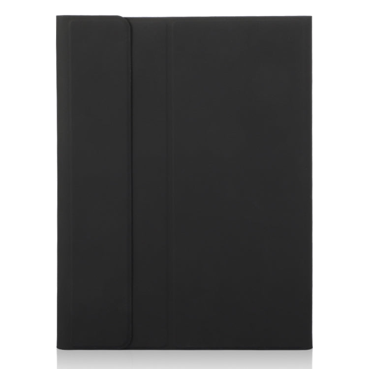 For iPad Pro 11 2024 A13B-A Lambskin Texture Bluetooth Touch Square Keyboard Leather Tablet Case with Pen Slot(Black) - For iPad Pro by PMC TechLife | Online Shopping South Africa | PMC TechLife | Buy Now Pay Later Mobicred