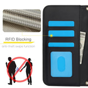 For iPhone 16 Pro Crossbody Multifunction Rhombic Leather Phone Case(Black)