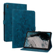 For Nokia T20 10.4 2021 Lily Embossed Leather Tablet Case(Dark Blue) - Nokia by PMC TechLife | Online Shopping South Africa | PMC TechLife | Buy Now Pay Later Mobicred