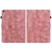 For Huawei MatePad T 10s / Enjoy Tablet 2 Lily Embossed Leather Tablet Case(Pink)