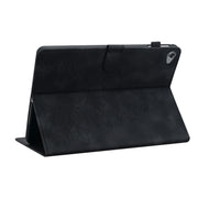 For Huawei MediaPad M5 Lite 10 / C5 10.1 Lily Embossed Leather Tablet Case(Black)