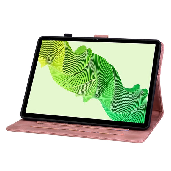For Realme Pad 2 11.5 Lily Embossed Leather Tablet Case(Pink)