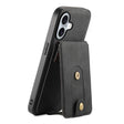 For iPhone 16 Denior D14 NK Retro Pattern MagSafe Magnetic Card Holder Leather Phone Case(Black) - free shipping - PMC TechLife - Order now!