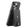 For iPhone 16 Pro Max Denior D14 NK Retro Pattern MagSafe Magnetic Card Holder Leather Phone Case(Black) - free shipping - PMC TechLife - Order now!