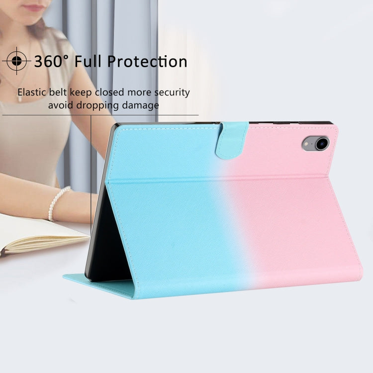 For iPad Pro 11 2024 Stitching Gradient Smart Leather Tablet Case(Pink Blue) - iPad Pro 11 2024 Cases by PMC TechLife | Online Shopping South Africa | PMC TechLife | Buy Now Pay Later Mobicred
