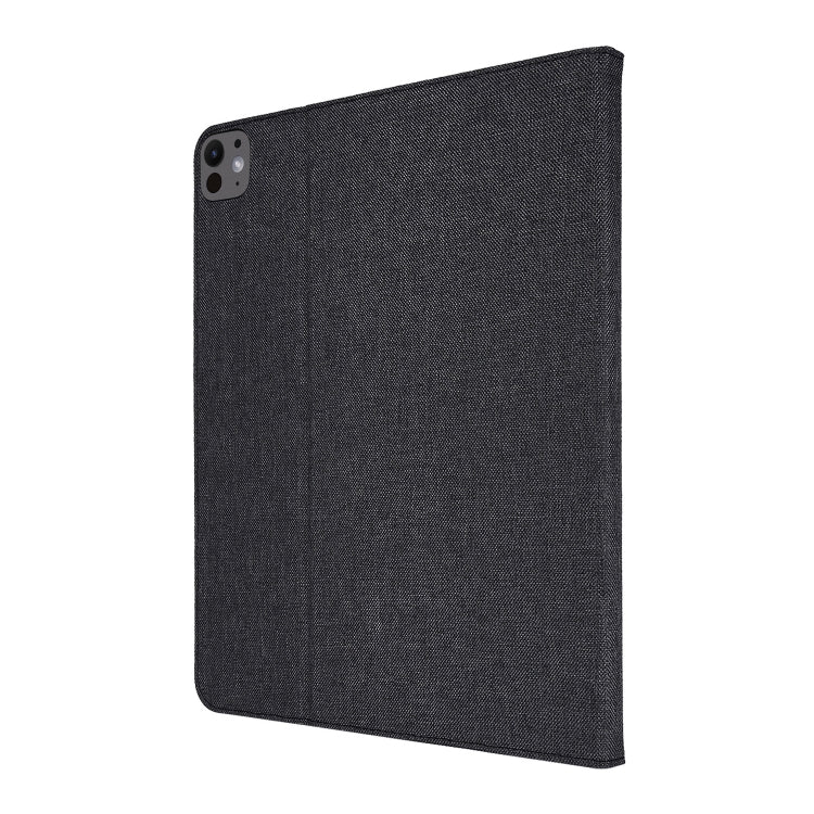 For iPad Air 11 2025 / 2024 Fabric Leather Tablet Case(Black) - iPad Air 11 2025 / 2024 Cases by PMC TechLife | Online Shopping South Africa | PMC TechLife | Buy Now Pay Later Mobicred