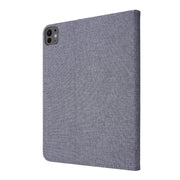 For iPad Air 11 2025 / 2024 Fabric Leather Tablet Case(Grey)