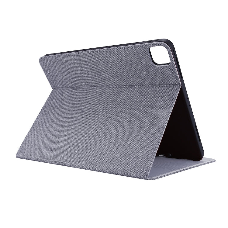For iPad Air 13 2024 Fabric Leather Tablet Case(Grey)
