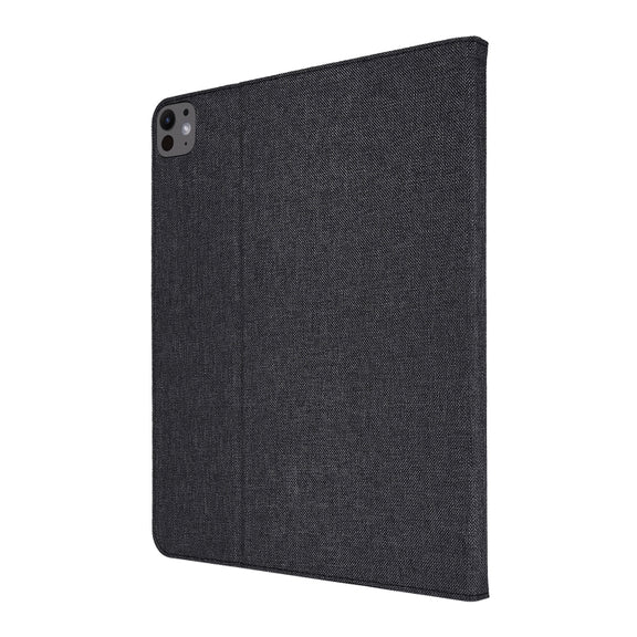 For iPad Pro 13 2024 Fabric Leather Tablet Case(Black)