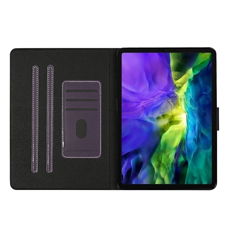 For iPad Pro 11 2024 Pure Color Smart Leather Tablet Case(Purple) - iPad Pro 11 2024 Cases by PMC TechLife | Online Shopping South Africa | PMC TechLife | Buy Now Pay Later Mobicred