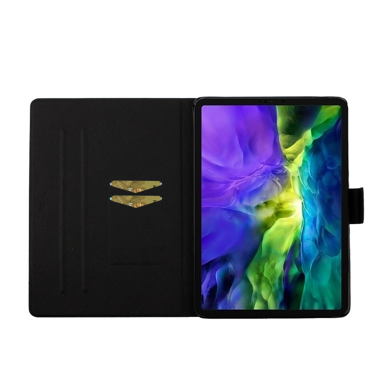 For iPad Pro 11 2024 Voltage Coloured Drawing Smart Leather Tablet Case(Owl) - iPad Pro 11 2024 Cases by PMC TechLife | Online Shopping South Africa | PMC TechLife | Buy Now Pay Later Mobicred