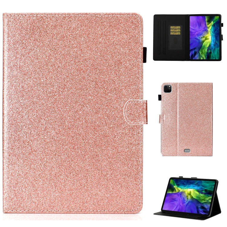 For iPad Pro 11 2024 Glitter Smart Leather Tablet Case(Rose Gold) - iPad Pro 11 2024 Cases by PMC TechLife | Online Shopping South Africa | PMC TechLife | Buy Now Pay Later Mobicred