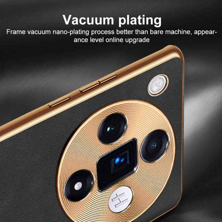 For OPPO Find X7 Electroplating Lambskin Leather Phone Case(Green) - Find X7 Cases by PMC TechLife | Online Shopping South Africa | PMC TechLife | Buy Now Pay Later Mobicred