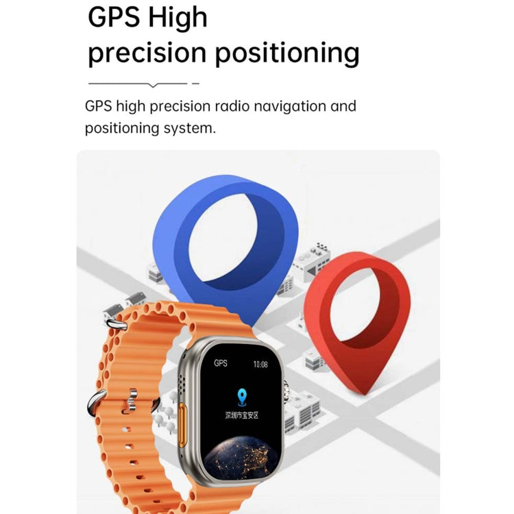 WS12 ULTRA 2 2.2 inch Sport Smart Watch, Support Payment Code / Bluetooth Call / Sleep / Blood Oxygen / Heart Rate / Blood Pressure Health Monitor(Black)