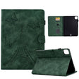 For iPad Pro 11 2024 Tower Embossed Leather Smart Tablet Case(Green) - iPad Pro 11 2024 Cases by PMC TechLife | Online Shopping South Africa | PMC TechLife | Buy Now Pay Later Mobicred