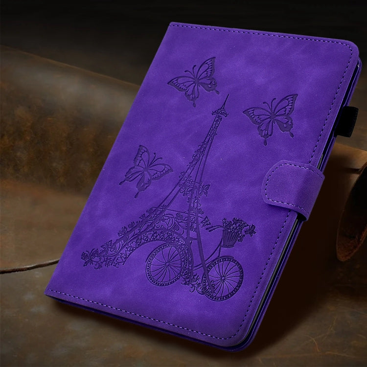 For iPad Pro 11 2024 Tower Embossed Leather Smart Tablet Case(Purple) - iPad Pro 11 2024 Cases by PMC TechLife | Online Shopping South Africa | PMC TechLife | Buy Now Pay Later Mobicred