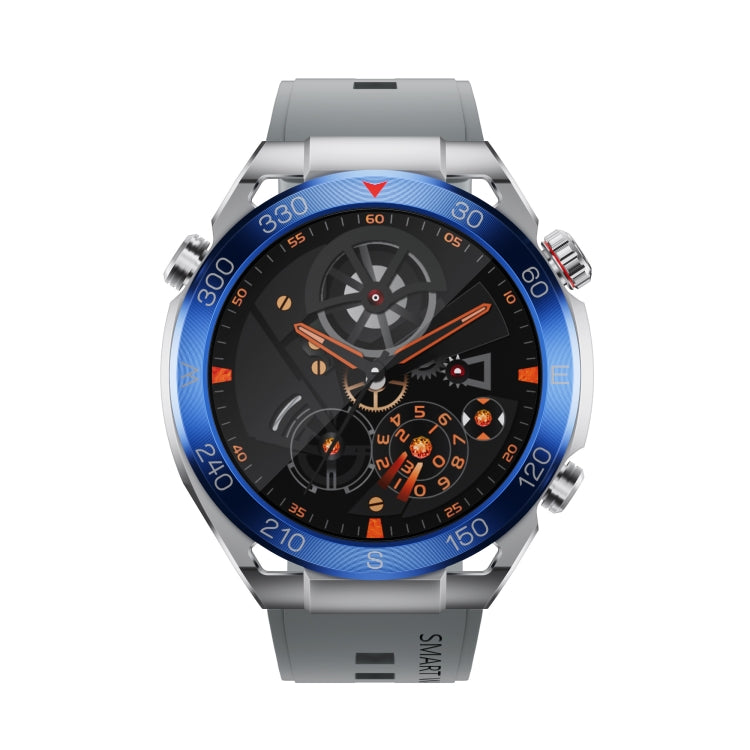 WS-20 1.43 inch IP67 Sport Smart Watch Support Bluetooth Call / Sleep / Blood Oxygen / Heart Rate / Blood Pressure Health Monitor, Silicone Strap(Silver)