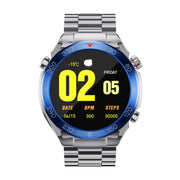 WS-20 1.43 inch IP67 Sport Smart Watch Support Bluetooth Call / Sleep / Blood Oxygen / Heart Rate / Blood Pressure Health Monitor, Steel Strap(Silver)