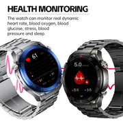 WS-20 1.43 inch IP67 Sport Smart Watch Support Bluetooth Call / Sleep / Blood Oxygen / Heart Rate / Blood Pressure Health Monitor, Steel Strap(Black)