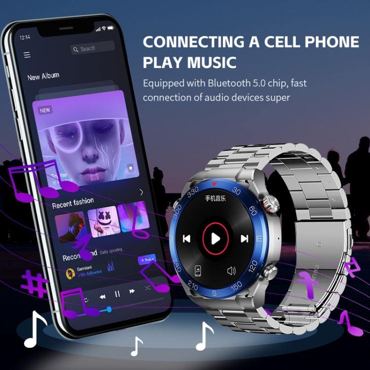 WS-20 1.43 inch IP67 Sport Smart Watch Support Bluetooth Call / Sleep / Blood Oxygen / Heart Rate / Blood Pressure Health Monitor, Steel Strap(Silver) - Smart Watches by PMC TechLife | Online Shopping South Africa | PMC TechLife | Buy Now Pay Later Mobicred