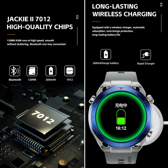 WS-20 1.43 inch IP67 Sport Smart Watch Support Bluetooth Call / Sleep / Blood Oxygen / Heart Rate / Blood Pressure Health Monitor, Steel Strap(Black)