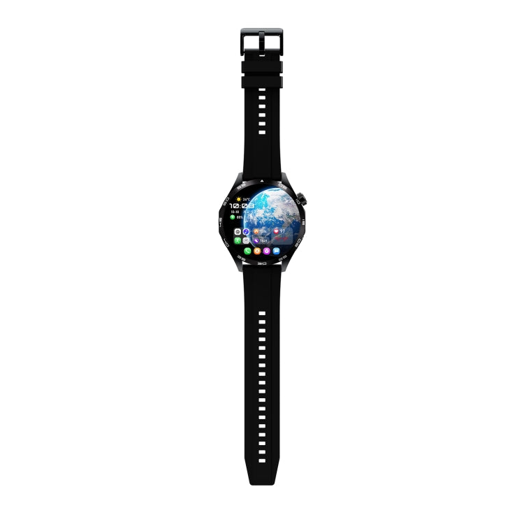 WS-26 1.52 inch IP67 Sport Smart Watch Support Bluetooth Call / Sleep / Blood Oxygen / Heart Rate / Blood Pressure Health Monitor, Silicone Strap(Black)